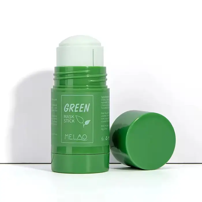 MELAO masque en argile détox purifiant naturel masquage de boue de thé vert pour le visage bâton