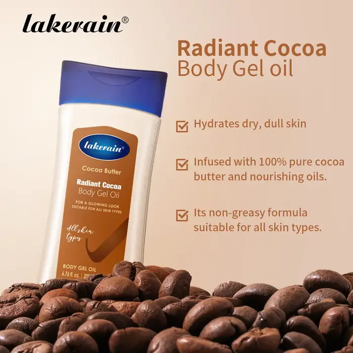 Huile de Gel pour le corps au cacao rayonnante