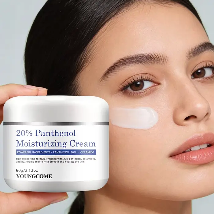 Crème hydratante | Crème hydratante quotidienne pour le visage à 20% de panthénol et de céramide avec acide hyaluronique, hydratation longue durée pour Dr.