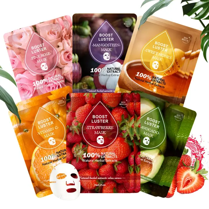 Masque facial hydratant blanchissant à la vitamine C