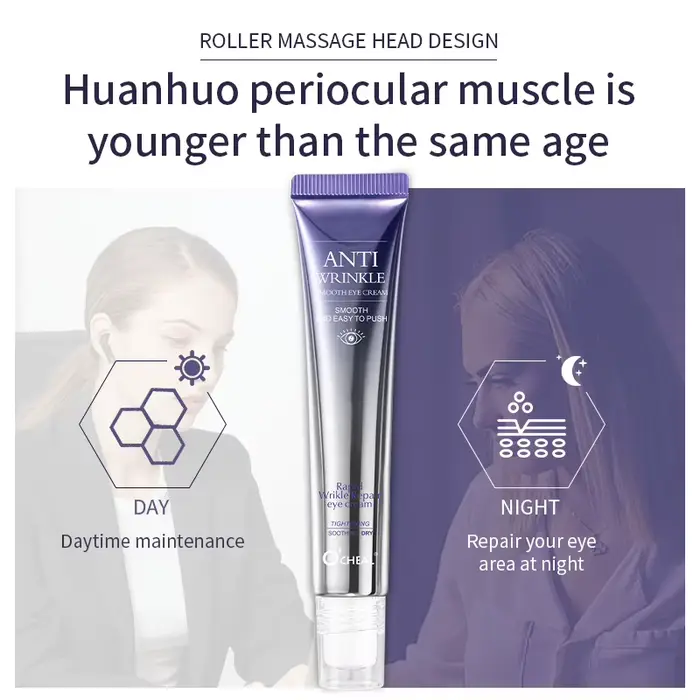 O'CHEAL crème Anti-rides pour les yeux hydratant cernes sérum rouleau masseur sacs