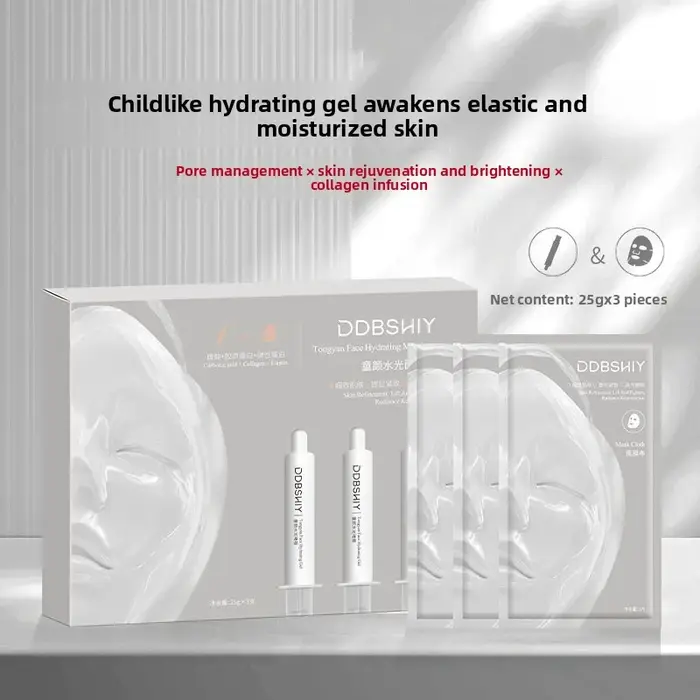 Masque coréen par injection d'oxygène CO pour rétrécir les pores et hydrater