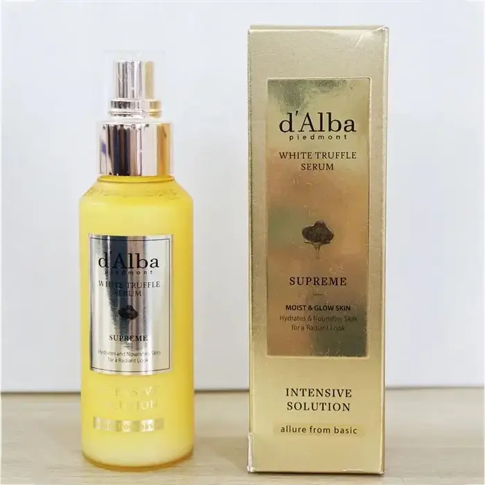 D'Alba 50ml Crème Solaire à la Truffe Blanche Essence UV Violette Hydratante SPF50+ Soin Nourrissant pour la Peau
