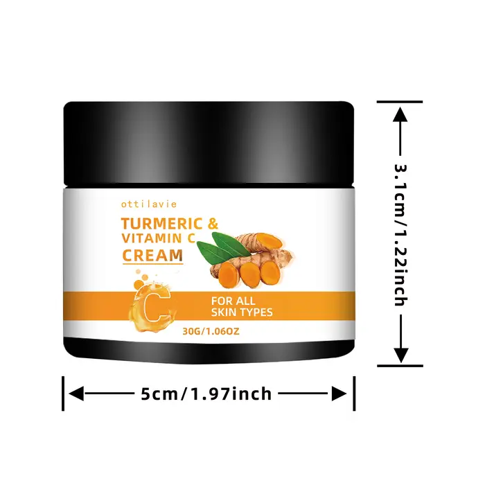 2 pièces ottilavie CRÈME DE CURCUMA ET DE VITAMINE C - Sans alcool