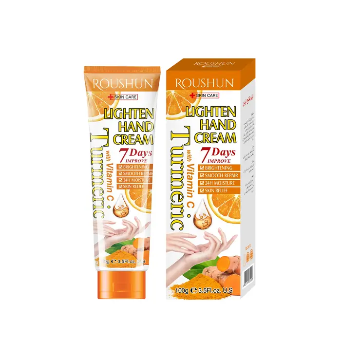 ROUSHUN curcuma vitamine C crème pour les mains hydratant rafraîchissant Non gras soin des mains crè