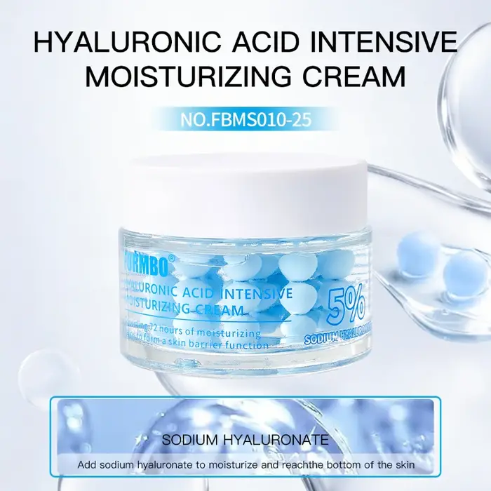Crème pour le visage en capsule, collagène, acide hyaluronique, hydratation intensive, soin éclairci