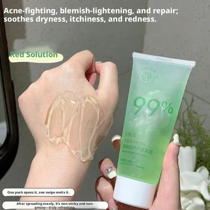 Gel hydratant à l'aloe vera pour le visage