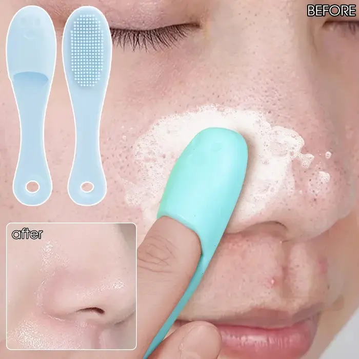 Brosse nettoyante faciale en silicone pour les pores