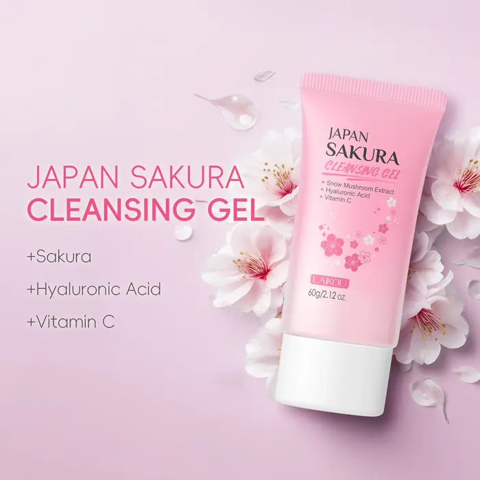 Gel nettoyant LAIKOU Japan Sakura 60g