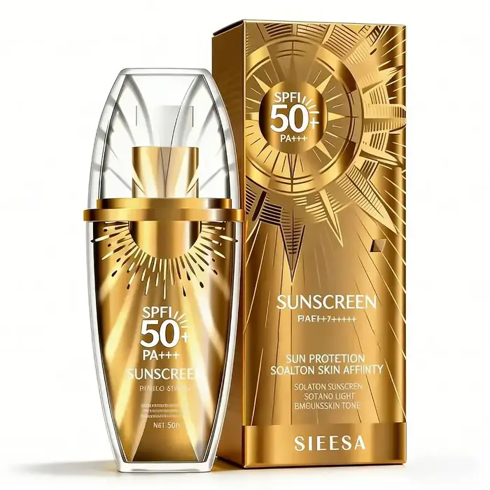 Crème solaire visage Little Golden Jar SPF50 Protection UV Non grasse Crèmes solaires d'été Bloqueur de beauté