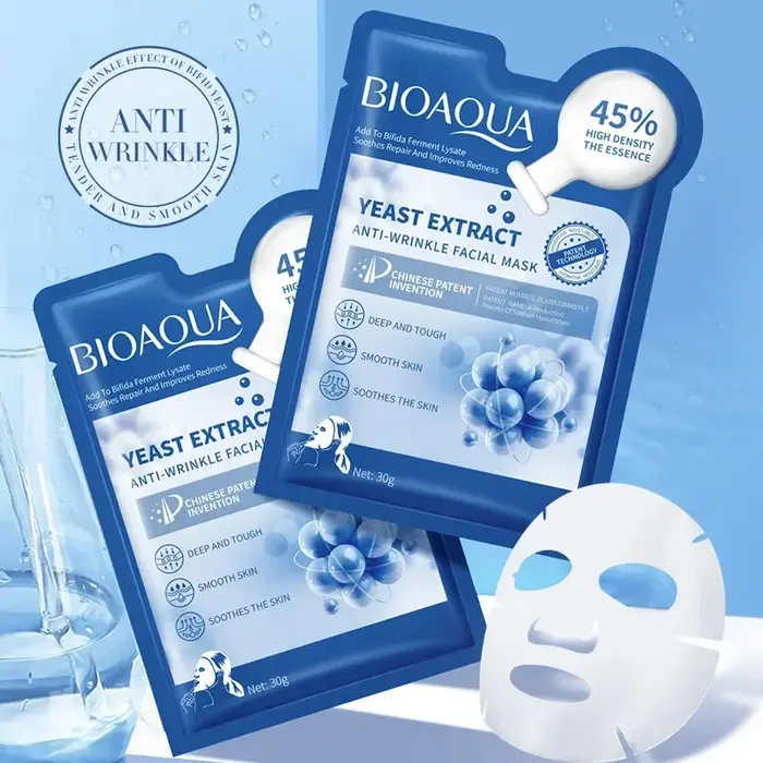 Feuille de masque Facial à l'acide hyaluronique