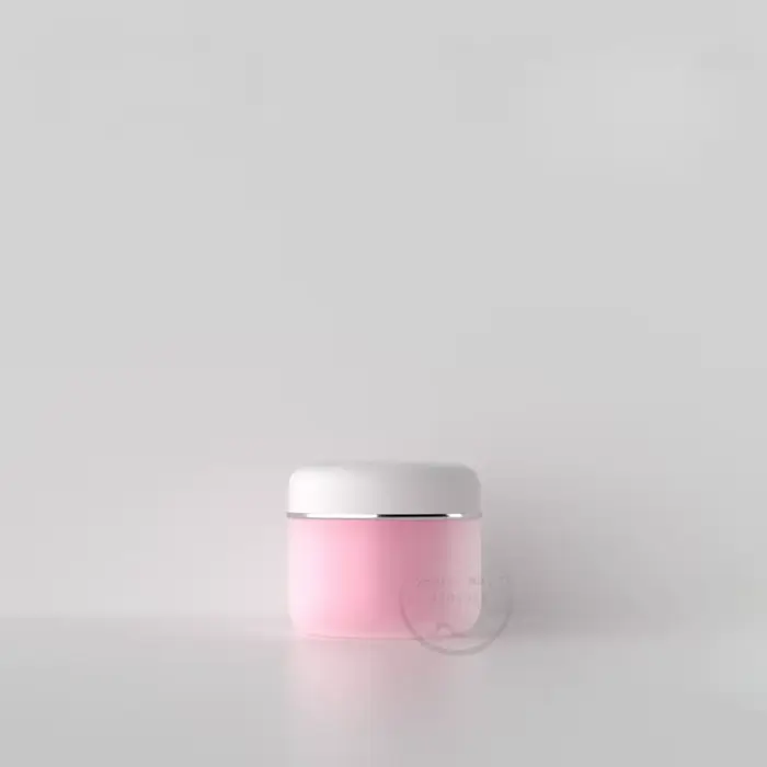Pots cosmétiques en plastique vides à double paroi