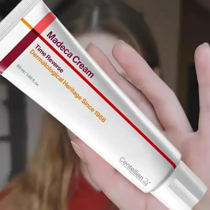 Crème Madeca Time-Reverse à la Centella Asiatica pour une hydratation intense, anti-âge, liftante et raffermissante, éclaircissante, soin coréen pour la peau 