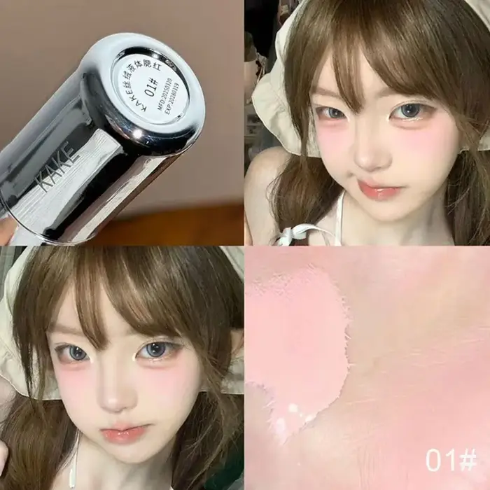 Blush liquide crème pour joues beauté durable joue naturelle lisse 4 couleurs velours mat imperméable