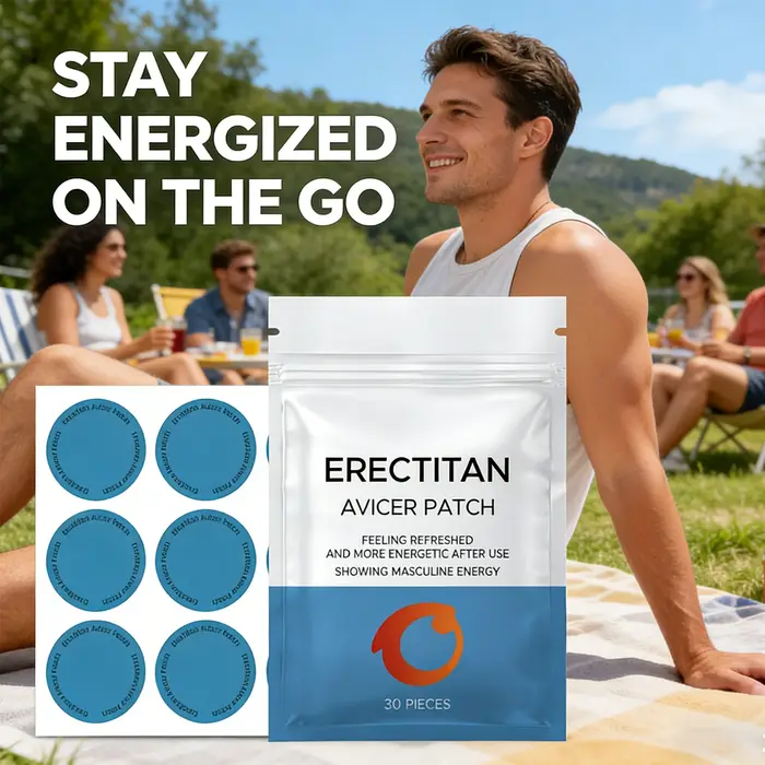  Patchs de Soin Corporel Quotidien Revitalisants pour Hommes : Énergie Masculine et Vitalité Fonctionnelle Maintenues