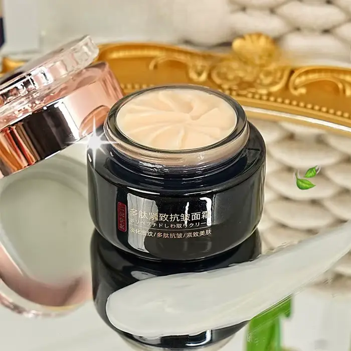 Crème Visage Anti-Rides Raffermissante au Polypeptide Hydratation Profonde Éclaircissante Peau Terne