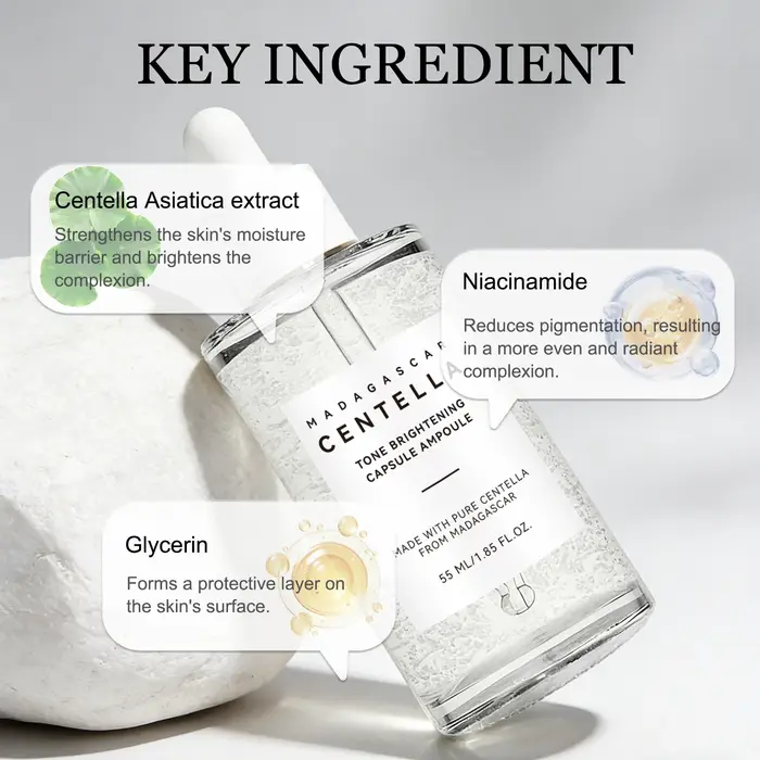 Ampoule éclaircissante Skin Tone Perfector 55ml - Sérum à la Centella et à la Niacinamide