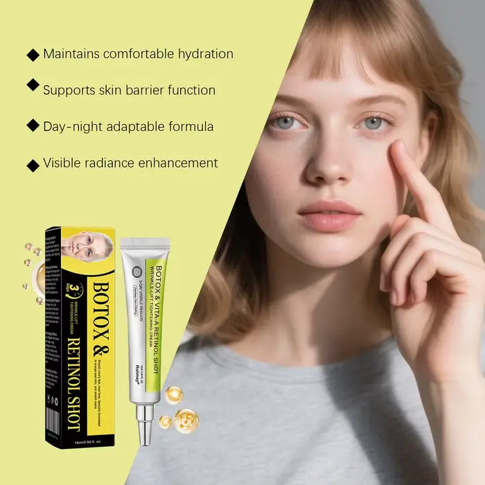 1/2 pièces 15ml Rolimey Vita-A Retinol Shot Crème Anti-rides et Raffermissante