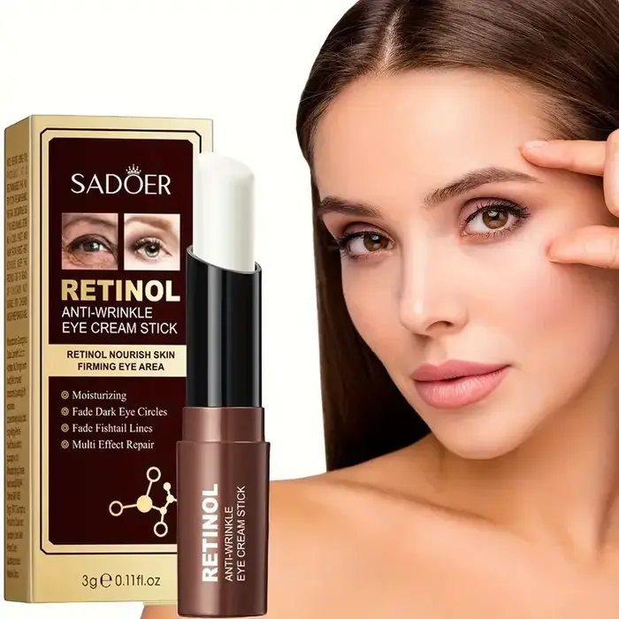 Bâton de crème pour les yeux au rétinol, élimine les cernes sous les yeux, hydratant, raffermissant,