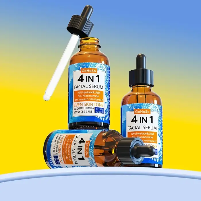 ENVISHA 4 en 1 sérum de soin de la peau du visage acide hyaluronique Niacinamide vitamine Anti-âge Anti-rides hydratant en profondeur raffermissant