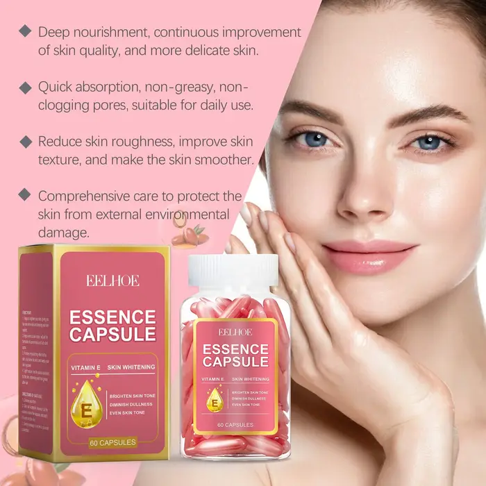 Capsule dissolvant de taches foncées de vitamine E Visage