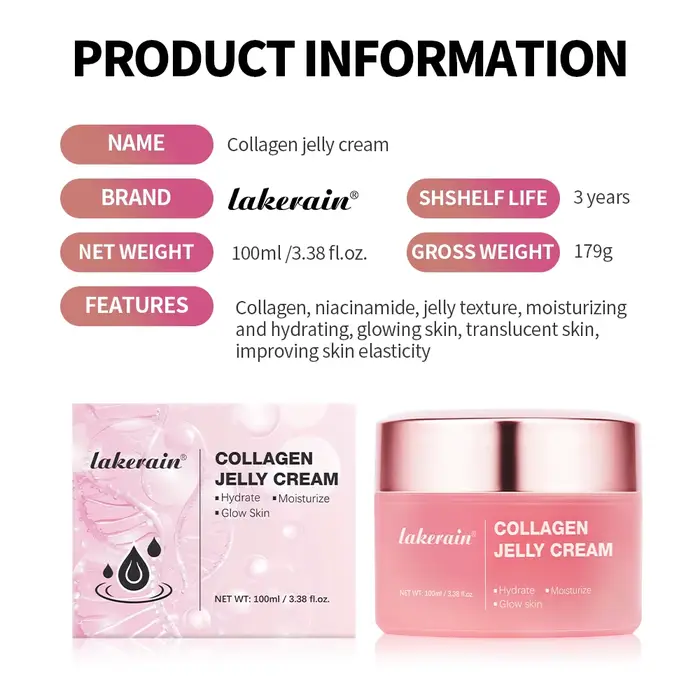 100ml crème de gelée de collagène Niacinamide resserrement apaisant hydratant Anti-âge fermeté hydratation soin de la