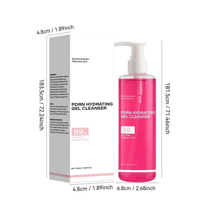 Gel nettoyant hydratant PDRN