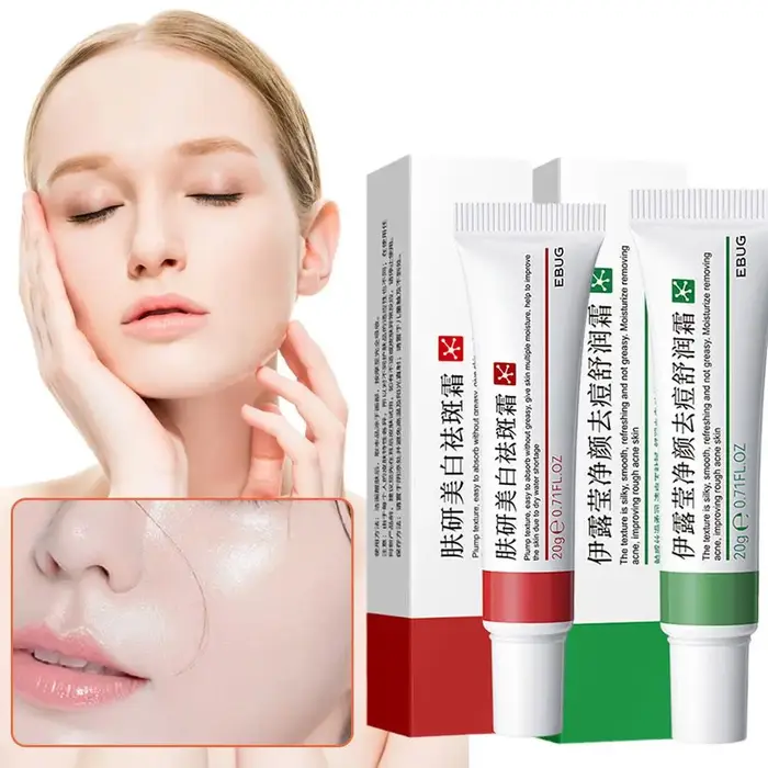Duo de soins de la peau EBUG - Crème éclaircissante pour les taches brunes 20g +