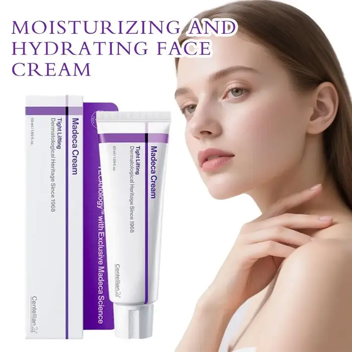 Crème Madeca Time Reverse 50ml, hydratant anti-âge, la centella asiatica apaise la peau, répare la barrière cutanée, soin coréen pour la peau