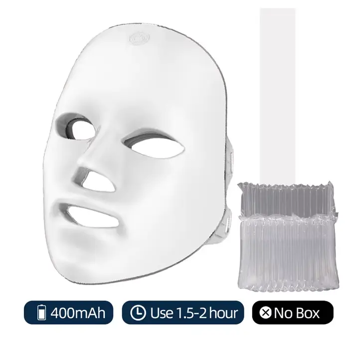 Masque facial LED 7 couleurs, réparation LED, Machine de beauté de la peau, utilisation sans fil