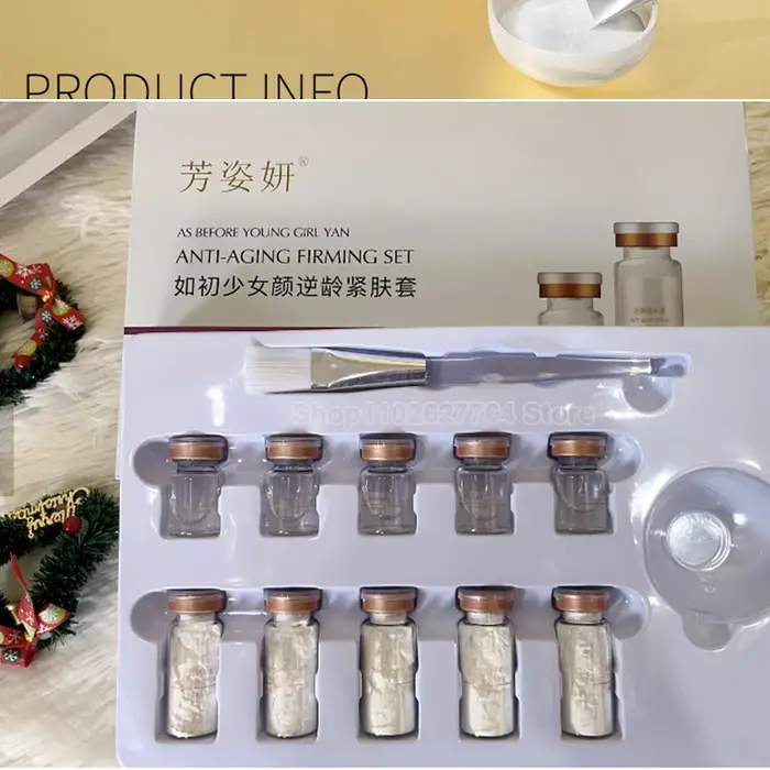 Kit de masque en poudre lyophilisée pour le visage