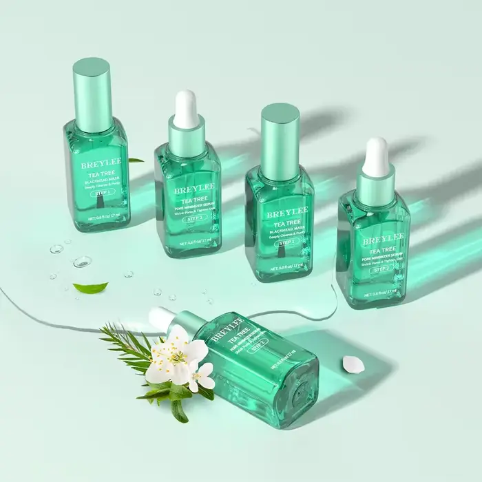 BREYLEE nouveautés arbre à thé nez bande Absorption profonde points noirs Peel Off masque dissolvant sérum