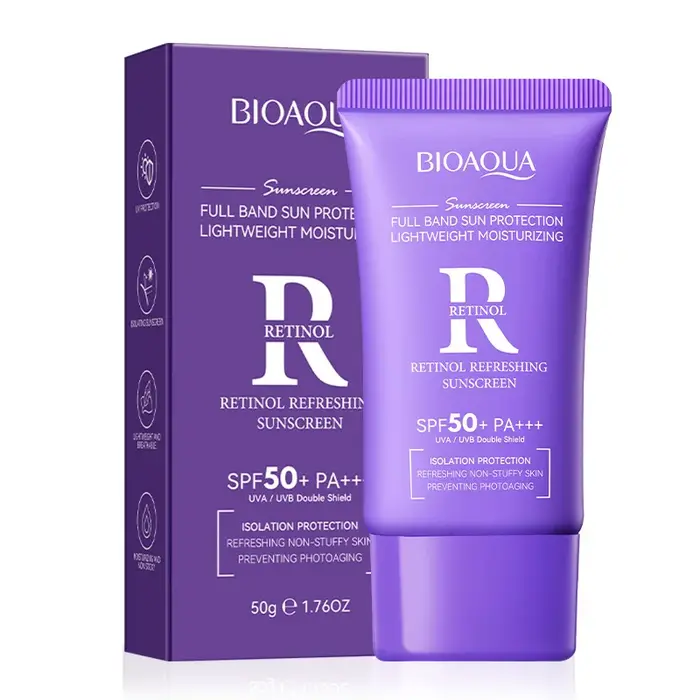 BIOAQUA spf 50 crème solaire pour visage corps cou bloqueur