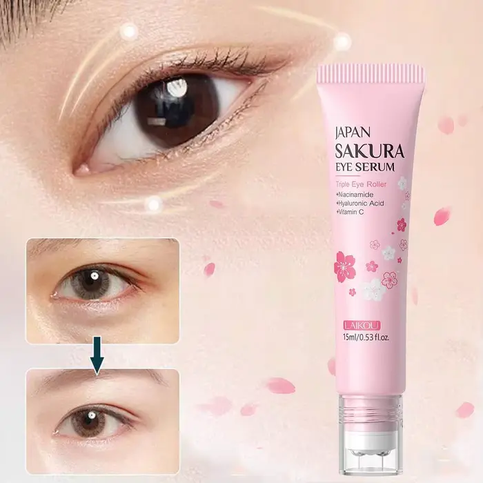 1/2PCS Sérum pour les yeux à la fleur de cerisier