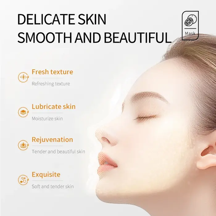Masque facial à la vitamine C