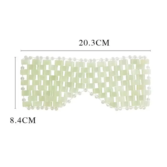 Masque pour les yeux en Jade rafraîchissant masseur masque pour les yeux en Jade naturel yeux pour l