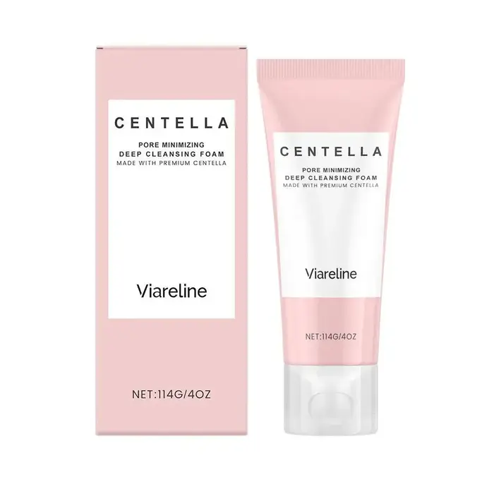 Mousse nettoyante apaisante à la Centella Asiatica, minimisant les pores, contrôlant le sébum, netto