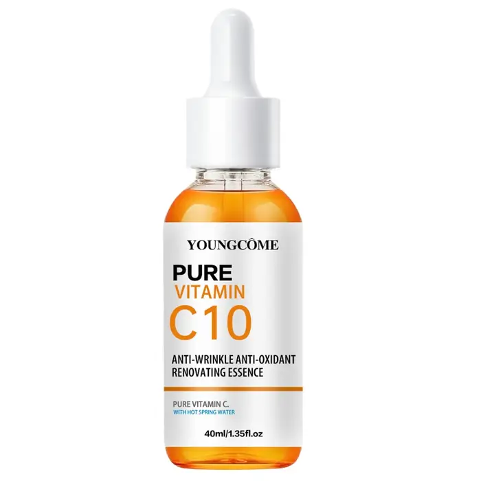 Vitamine C Essence pour le visage acide hyaluronique peau foncée éclaircir sérum estompe les ridules hydratant