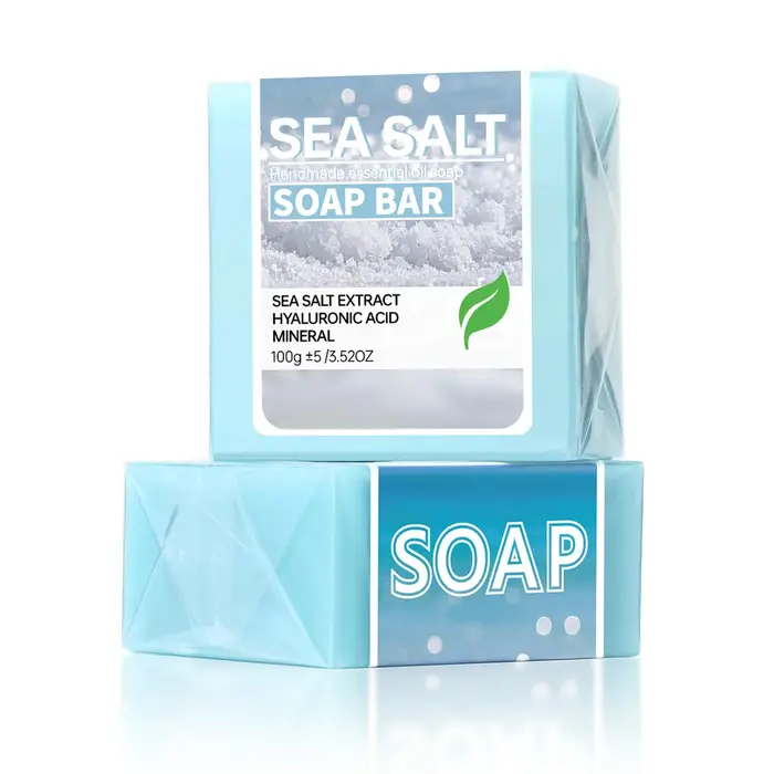 Savon artisanal à l'huile essentielle et au sel marin