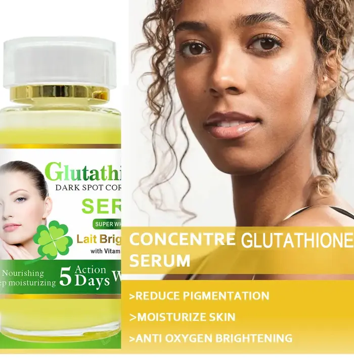 Sérum au glutathion 120 ml pour le visage et les yeux pour éclaircir la peau