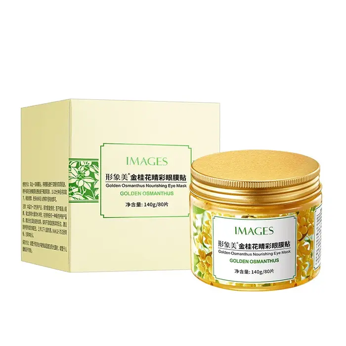 BIOréveiller A-Masque pour les yeux à l'osmanthus doré pour femme, gel de collagène, lactosérum 1000