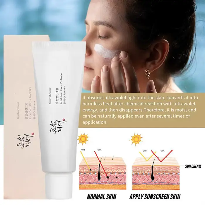 Crème solaire SPF50+ anti-UV pour le visage et le corps