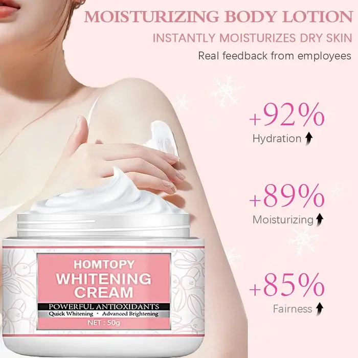 Crème Hydratante Corporelle Zones Intimes Aisselles Genoux Fesses Éclaircissante Anti-Mélanine Imperméable Nourrissante