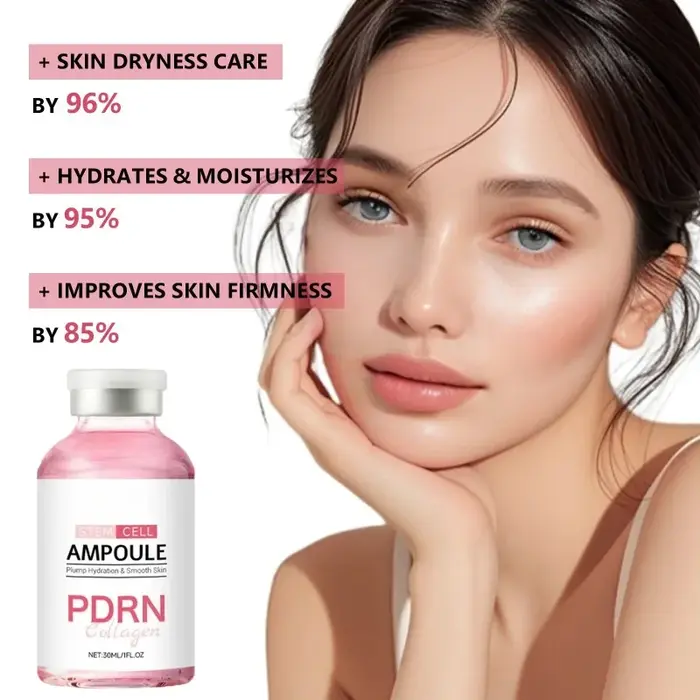 Sérum Ampoule ADN de Saumon PDRN Soin Avancé Réparation Profonde Renouvelle la Peau Éclaircit le Teint Renforce la Barrière Cutanée Essence Visage Raffermissante