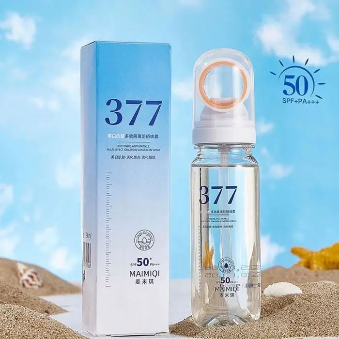 Spray solaire SPF50+ 90ml hydratant pour le visage, le cou et le corps, anti-âge, protection UV à large spectre, protection solaire quotidienne, soin de la peau pour tous les types de peau