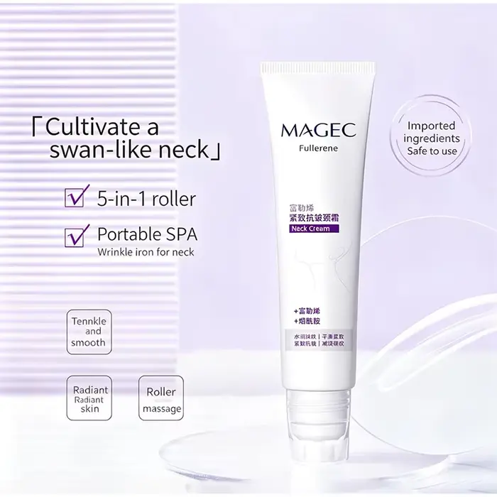 Crème hydratante élastique pour le cou à la camomille 50g – Hydratation intense
