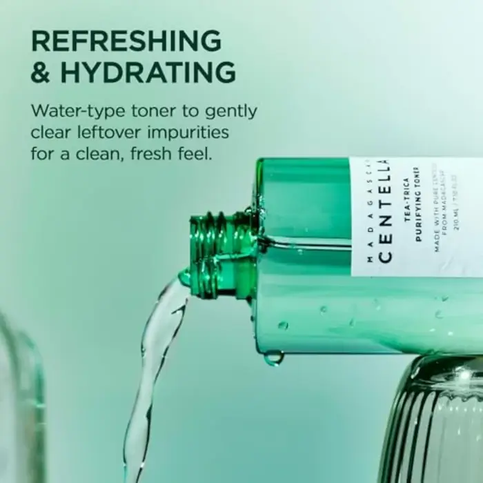 Tonique Purifiant SKIN1004 Tea-Trica 210ml Centella Asiatica de Madagascar Soin des Pores Contrôle du Sébum Éliminateur