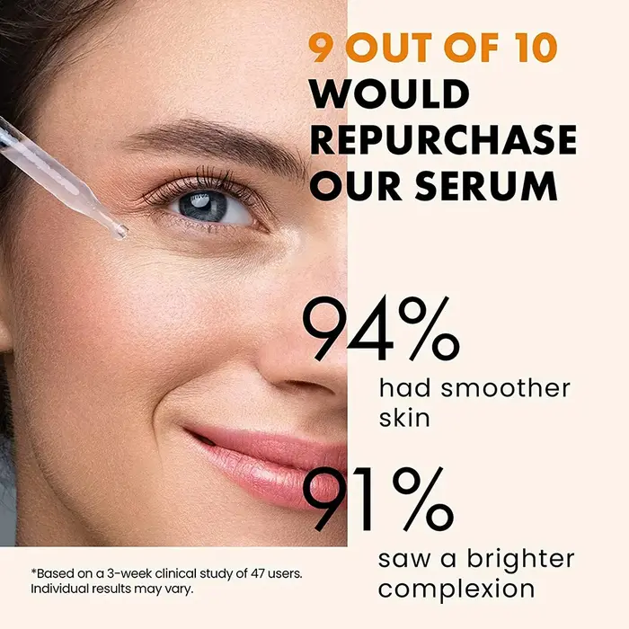 Sérum pour le visage, huile de vitamine C
