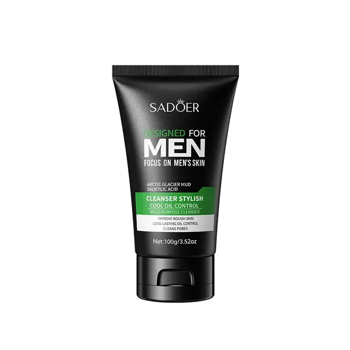 Nettoyant pour le visage nettoyant en profondeur pour hommes contrôle de l'huile et hydratant élimin
