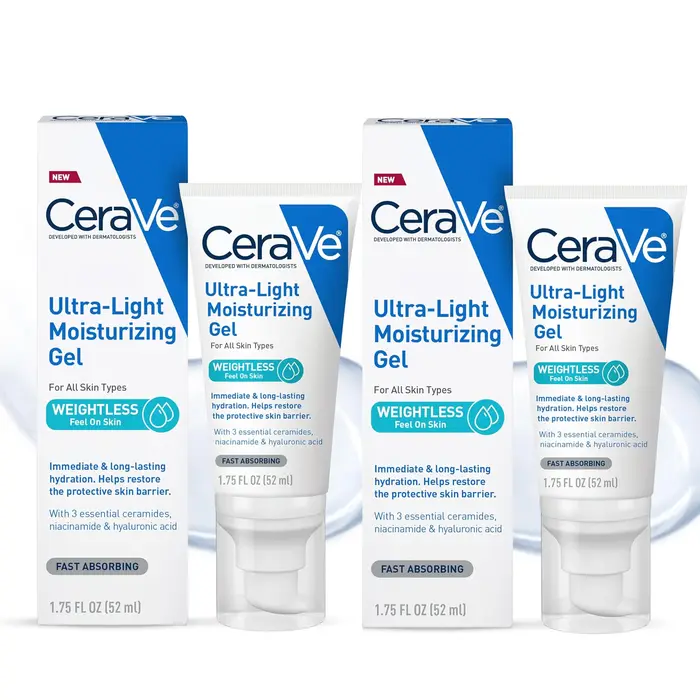 Gel hydratant pour le visage CeraVe ultra-léger avec céramides